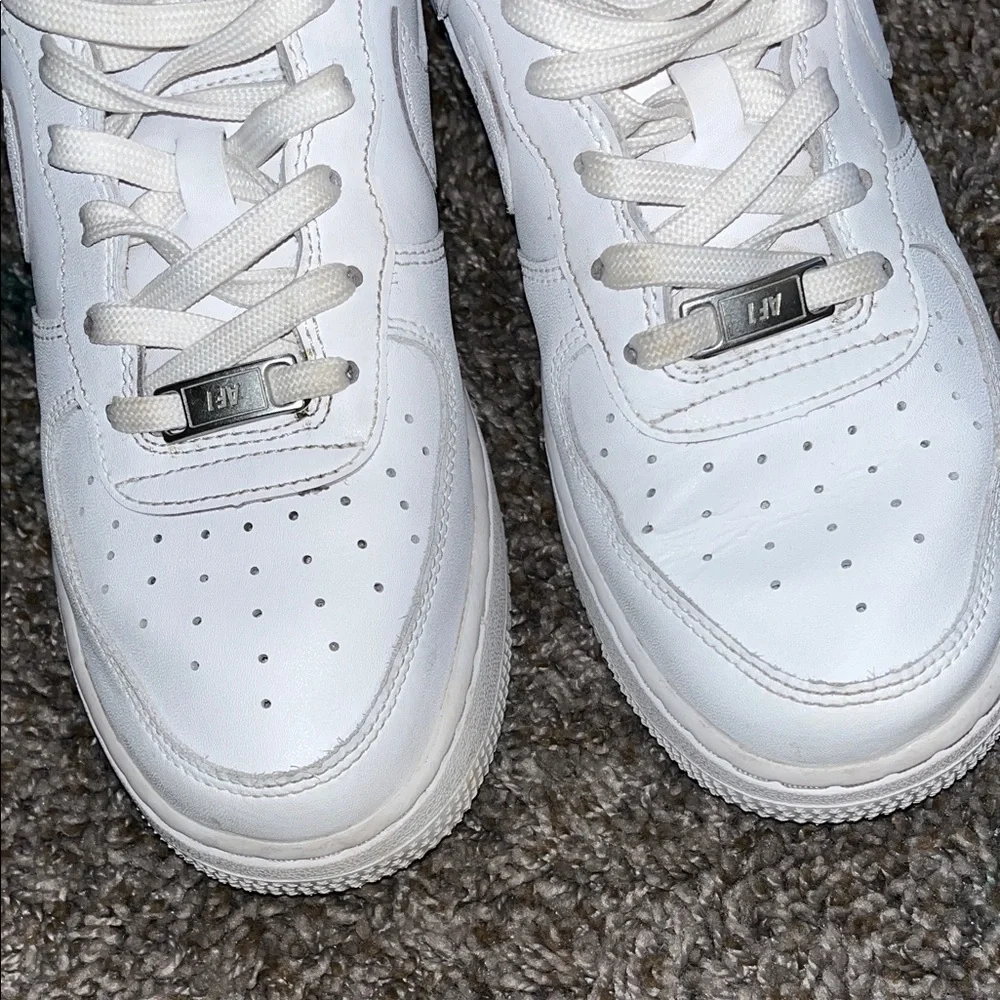 Nike Air Force One White Sneakers - Picture 10 of 10